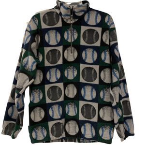 Natural Issue Fleece Boys Baseball Pullover Jacket Size XL 20